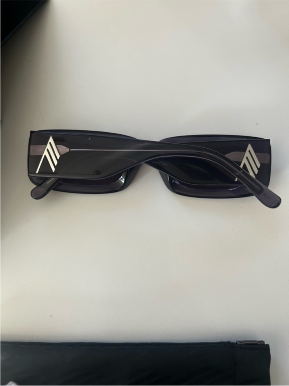 NIB • The Attico mini marfa rectangular purple sunglasses - Picture 9 of 13